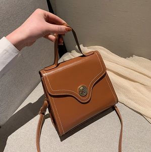 HBP Tasche lässig Pu-Leder Handtasche koreanische Mode einfache Textur Trend Schultergurt kleine Totes Frauen Geldbörsen