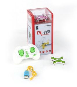 Brinquedos de Controle Remoto CX-10 Mini 2.4G RC Drone Simulators Quadcopter Helicóptero 4 Canais de 6 eixos Avião