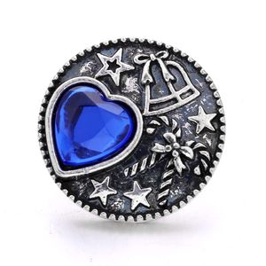 Metal Heart Snap Button Clasps نتائج المجوهرات 18 مم أزرار الأزرار DIY أقراط القلادة المجوهرات ACC