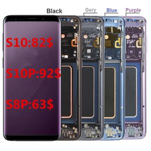 Bom preço 100% Painel AAA LCD para Samsung Galaxy S8 S10 Plus LCD Tela Touch Digitizer Substituição de digitalizador com quadro