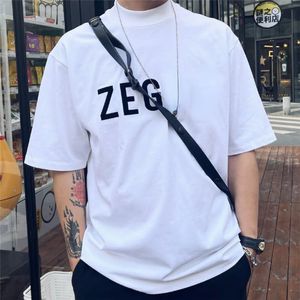 Дизайнерская футболка FOG Ze, незаменимая футболка с короткими рукавами для мужчин и женщин, свободная толстовка с круглым вырезом, американский хип-хоп, пуловеры, футболки s-xl