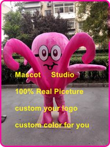 Pembe Ahtapot Maskot Kostüm Özel Fantezi Kostüm Anime Kiti Mascotte Tema Fantezi Elbise Karnaval Kostüm41387