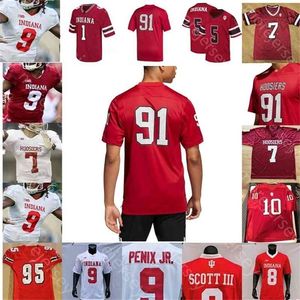 Uf CeoCustom Indiana Hoosiers College Jersey Football Michael Penix Jr. Stevie Scott III Whop Philyor Jamar Johnson Ty Fryfogle Tiawan Mullen 4XL