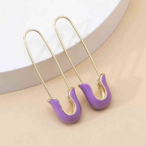 Tiktok red European and American Charm Dangle personalized hollow out female Earrings Fashion high-grade elegant temperament geometric Earrings T2RZ