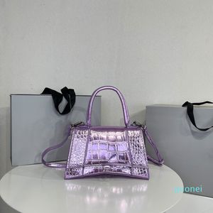 Luxuriöse Designer-Umhängetasche aus Gauche-Leder, Sanduhr-Handtaschen, Geldbörsen, Umhängetaschen, Krokodilmuster für Damen