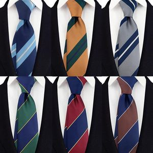 Silk 8 Cm Retro Mens Ties Stripe Jacquard Necktie Cravat Groom Wedding Party Wholesale Dropshiping Gifts For Men
