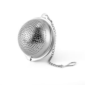 Stainless Steel Mesh Tea Ball Infuser Strainer Filter Tools with Chain for Loose Tea Spices Seasonings Diffuser XBJK2203