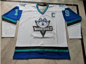 Custom Hockey Jersey Homens Juventude Mulheres Vintage Nordas 19 Joe Sakic High School Size S-6XL ou qualquer nome e número de jersey