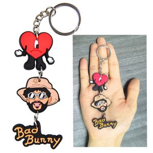 2022hot selling factory wholesale bad bunny custom logo soft plastic eco pvc custom croc charms keychain
