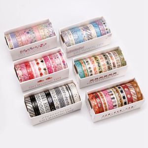 Gold Foil Washi Tape Cute Masking Tapes Decorative Adhesive Sticker Scrapbooking DIY Stationery 2016