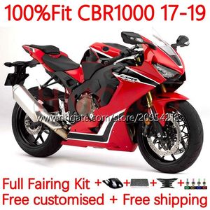 Corpo + serbatoio OEM per HONDA CBR 1000 CBR1000 RR CC 1000CC 17-19 Carrozzeria 13No.124 CBR1000CC CBR1000RR 17 18 19 CBR 1000RR 2017 2018 2019 Carenatura per stampaggio ad iniezione rosso