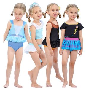 Fashion Girls Swimwear Custume Summer Crop Top Vest Tanks + Shorts Two Piece Outfits Cosplay Costume Swimsuit Children Girl Beachwear Classical