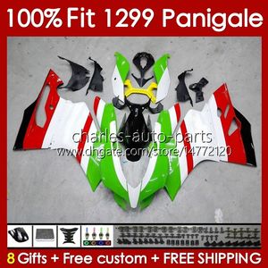 OEM Body For DUCATI Panigale 959 1299 S R 959R 1299R 15-18 Bodywork 140No.14 959-1299 959S 1299S 15 16 17 18 Frame 2015 2016 2017 2018 Injection mold Fairing red green blk