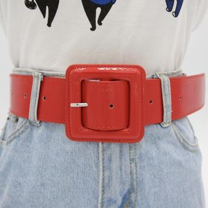 Bälten mode plus storlek bälte damer midja för kvinnor hög kvalitet shinny patent läder ceinture femme korsett kappa midjebandbälten Fred22