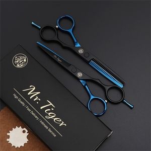 Tesoura profissional de barbeiro 5.5 6.0 Set Corte de Cabelo Scissor Scissor Salon Tool 220317