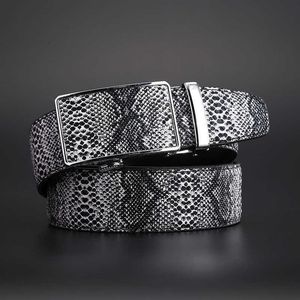 Topselling sells de pele de cobra masculina cintura de fivela automática para homem coreano clássico de luxo Belt Belt Belt