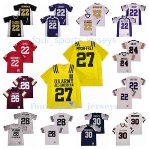 Movie version American football jerseys Beckham Jr Lindsay Lewis Payton Smith Hill Mccaffrey Peterson Green Conner he hate me Men jerseys