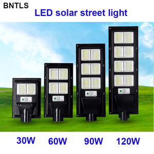 30W 60W 90W 120W Portable Lanterns Integrated LED solar street lamp solar-panel light control + human body induction solar-Lamp