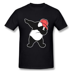 Чванство оптовых-Мужские футболки забавные милые панды сважилки доначающиеся дэб тройник для любителей животных футболка черный и белый прелестный медведь человек футболка женщина