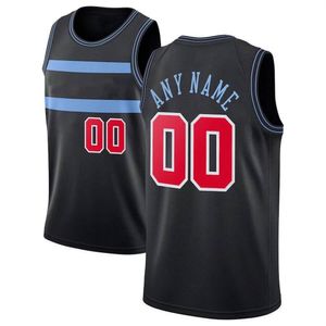 Impresso Chicago Personalizado DIY Design de basquete personalização uniformes de equipe imprimir personalizado Qualquer nome número homens mulheres crianças juventude meninos negros jersey