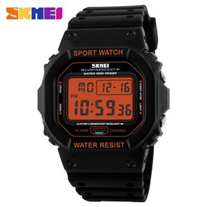 SKMEI Digital Men's Watches Chrono Alarm Calendar Sport Wrist Watch 5Bar Waterproof Male Electronic Clock relogio masculino 1134 220523