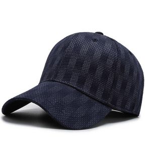 Full Seal Baseball Cap Spring Autumn New Men's Sunhat Elastic Cloth Hat Leisure Sun Visor Youth Plaid Outdoor Solid Black Gray 2022