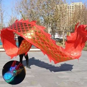 6m Forniture per feste Goldstamping Dragon Dance Rbbon Festival Puntelli per spettacoli teatrali Capodanno Regali di Natale Giocattolo per bambini Adulti