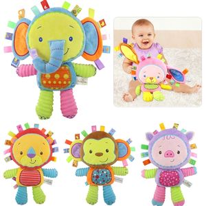 8 Styles Baby Toys 0-12 Months Appease Ring Bell Soft Plush Educational Infant Kids Rattles Mobiles Squeaky Sound Toy 220428