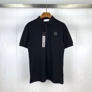 男ポロシャツデザイナーメンズ Tシャツ夏ショートポロトップスバッジ刺繍 Tシャツ 13 色 S-4XL
