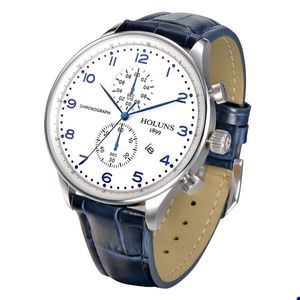 2022 HOLUNS quartz watches men business mens watch luxury simple waterproof Sport popular mens wrist Leather strap CLOCKS BRW Wristwatches montre de luxe gift