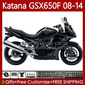 Feedings para Suzuki Katana GSX-650F GSXF650 GSXF-650 GSX650F Flat Black 2009 2009 2010 2012 2013 2014 Bodywork 120NO.64 GSX 650F GSXF 650 08 09 10 11 12 13 14 Corpo