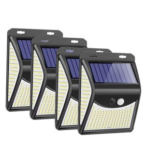 244 222 LED Solar Light Outdoor 4 Modes Motion Sensor PIR Wall Light Waterproof Solar Lamp Solar Powered Garden Focos Solares