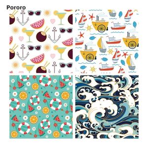 Pororo DIY PUL fabric for waterproof baby boy girl cloth diapers summer print handmade bibs apron swim diaper material 1 meter 220512