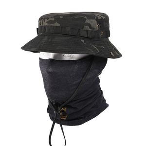 Boinas Multicam Boonie Hat Hat Militar Camuflagem Chapéia Chapéus Caça Exército Caminhando ao ar