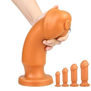 Dildo Anal Fiş Büyük Buttplug Erkekler Prostat Masaj Seksi Oyuncaklar Sıvı Silikon Butt Vajina Anüs Gay Sedye Eğitmen