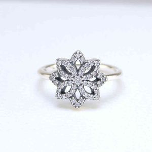 Wholesale pandora diamond ring for sale - Group buy Pandora Designer Rings Hot Selling S925 Sterling Silver Fashion Vintage Jewelry High Quality Openwork Snowflake Diamond Ring Womens Valentine s Day Gift