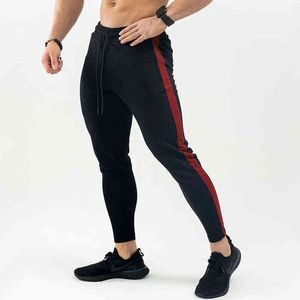 Nowe męskie ścieżki Casual Spods Joggers Bresspants Men Bawełniane chude spodnie Męskie siłowniki trening fitness trening sportowy Pencil Pants G220713