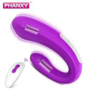 Предметы красоты Phanxy Wireless Remote Control G Spot Vibrator для женщин Пара вагина Вибрирующее стимулятор Сексуальные игрушки Женщина мастурбатора вибраторы