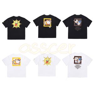 Wholesale cartoons couples shirt for sale - Group buy Summer Mens Womens Designers T Shirts Couples Fashion Cartoon Cow Printing Tees High Fashion Short Sleeve Tops Size S XL