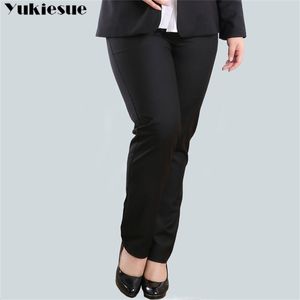 Summer OL Office Workwear calça s mulher calças altas da cintura feminina Capris para mulheres calças Mulher plus tamanho 34 44 210412