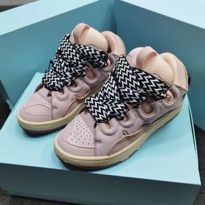 New Platform Shoes Platform Women Women Pink Suede Patchwork Sapatos de caminhada Sapatos grossos de renda de escalada Sapatos causais mulher Asdasdawsasdad