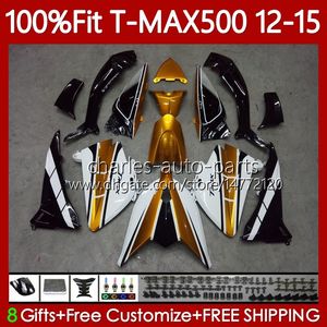 Yamaha Tmax 최대 500 최대 500 Tmax-500 2012 2013 2014 2015 Faireing 113NO.95 T Max500 T-Max500 12-15 TMAX500 12 13 14 15 황금 화이트 주사 금형 본체
