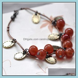 Charm Bracelets Bangles For Women Fashion Sweet Cherry Beautif Bracelet Jewelry Accessories Carshop2006 Drop Delivery 20 Carshop2006 Dhax8