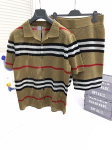 2022SS Men's Sweater Terno Capuz Capuz Casual Color Stripe Print