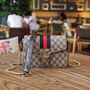 Weiblichen frühling sommer neue mode Europäischen und Amerikanischen retro Eine Schulter Umhängetasche kette kleine quadratische tasche gedruckt frauen G19