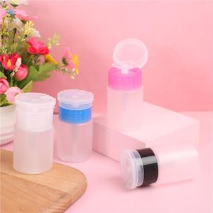 Storage Bottles & Jars 60ML Portable Nail Polish Remover Alcohol Liquid Press Pumping Bottle Art UV Gel Cleaner Empty Plastic Container Tool