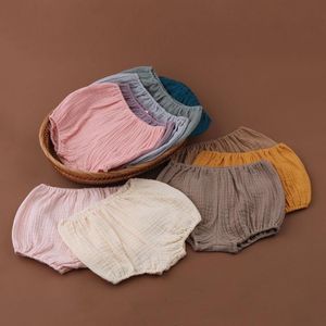 Pantaloncini Pantaloni Harem per bambini in cotone Nati per neonati Ragazzi Ragazze Pantaloni corti Copri pannolini in PP Bloomers 0-18 mesi