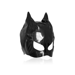 Exvoid Sexy Headgear Laster Plave Place Masquerade Удерживая капюшон Маска Кошка Голова BDSM Бондаж Бакелорет Сторона Поставки