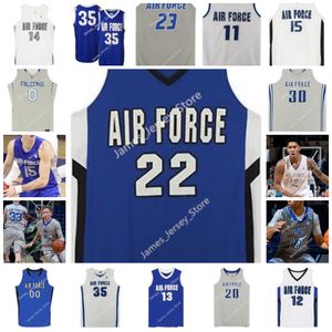 NCAA Custom Af Falcons genähtes College -Basketballtrikot 4 Carter Murphy 13 Chase Beasley 14 Beau Becker 11 Byron Brown 34 Kyle Brown 50 Ryan Corner 3 Jake Heidbreder