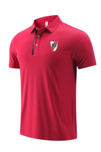22 Club Atletico River Plate Polo Leisure-skjortor för män och kvinnor på sommaren andningsbar torrisnät Tyg Sport T-shirt-logotyp kan anpassas